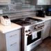 stainless steel grey cabinets kitchen 